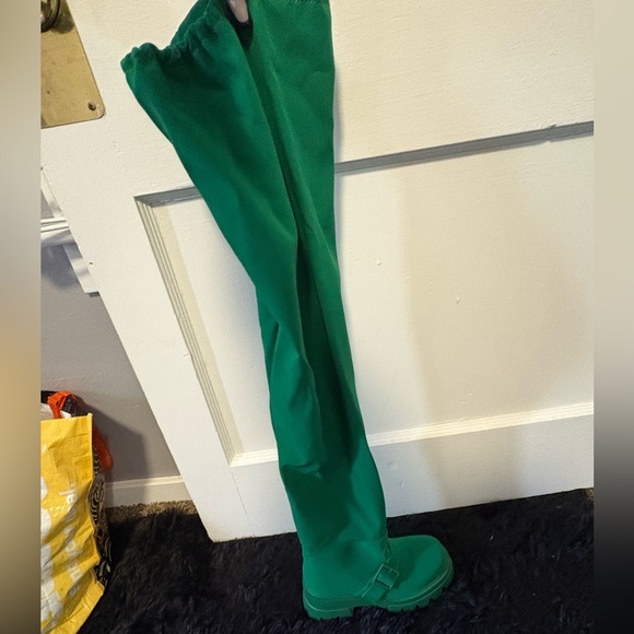Azalea Wang Over the Knee Boots Green - Picture 6 of 8